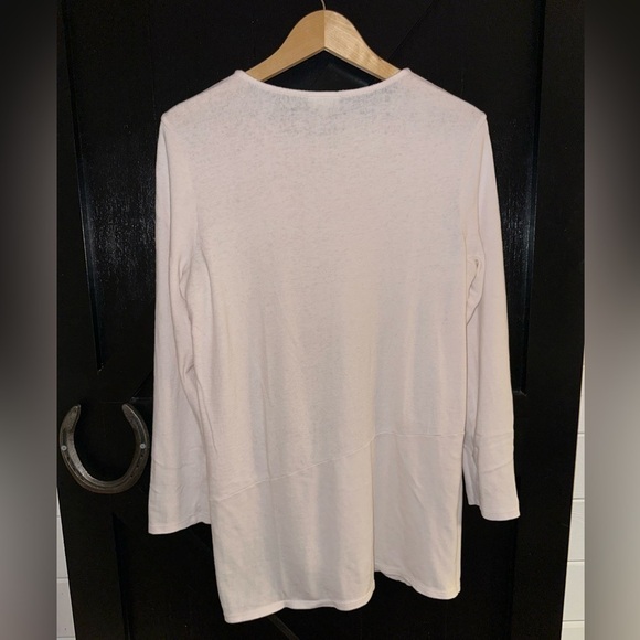 J. Jill Pure Jill Soft-Touch 100% Cotton Light Pink Buttery Soft Tunic Top Sz M - Picture 5 of 6